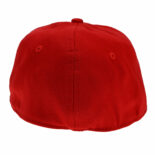 Flat Bill Hat, Red, Small/Medium
